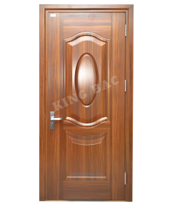 CỬA THÉP VÂN GỖ 1 CÁNH KING BAC 03