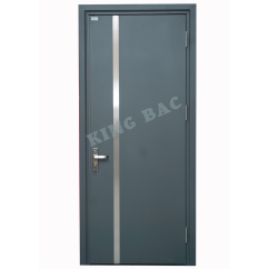 CỬA THÉP VÂN GỖ 1 CÁNH KING BAC 06