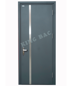 CỬA THÉP VÂN GỖ 1 CÁNH KING BAC 06