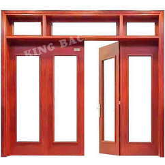 CỬA THÉP VÂN GỖ 4 CÁNH KING BAC 19