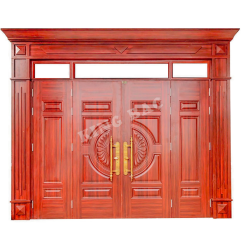 CỬA THÉP VÂN GỖ 4 CÁNH LUXURY KING BAC 02