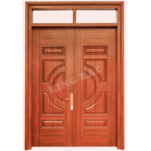 CỬA THÉP VÂN GỖ 2 CÁNH KING BAC 03