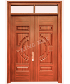 CỬA THÉP VÂN GỖ 2 CÁNH KING BAC 03