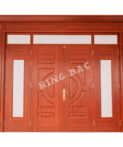 CỬA THÉP VÂN GỖ 4 CÁNH LUXURY KING BAC 05