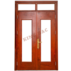 CỬA THÉP VÂN GỖ 2 CÁNH KING BAC 05