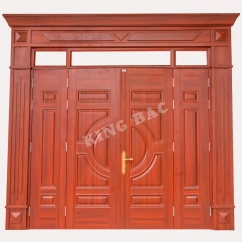 CỬA THÉP VÂN GỖ 4 CÁNH LUXURY KING BAC 06