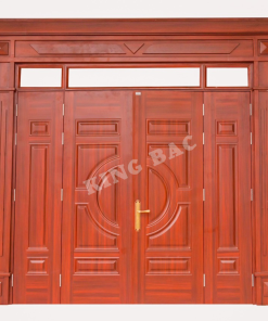 CỬA THÉP VÂN GỖ 4 CÁNH LUXURY KING BAC 06