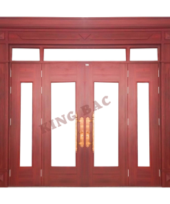 CỬA THÉP VÂN GỖ 4 CÁNH LUXURY KING BAC 07