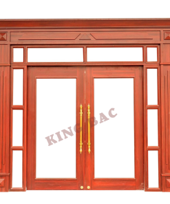 CỬA THÉP VÂN GỖ 4 CÁNH LUXURY KING BAC 08