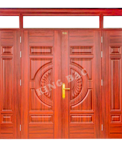 CỬA THÉP VÂN GỖ 4 CÁNH KING BAC 01
