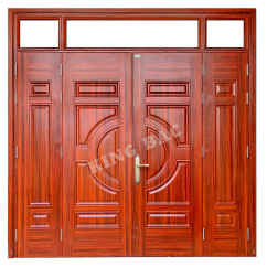 CỬA THÉP VÂN GỖ 4 CÁNH KINH BẮC 02