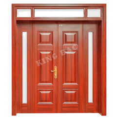 CỬA THÉP VÂN GỖ 4 CÁNH KING BAC 03