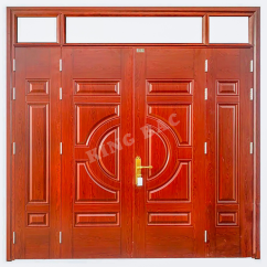 CỬA THÉP VÂN GỖ 4 CÁNH KING BAC 04