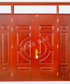 CỬA THÉP VÂN GỖ 4 CÁNH KING BAC 04