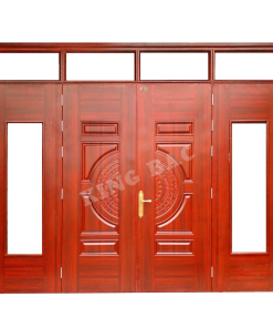 CỬA THÉP VÂN GỖ 4 CÁNH KING BAC 05