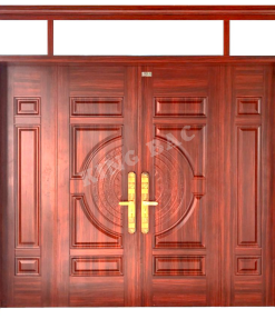 CỬA THÉP VÂN GỖ 4 CÁNH  KING BAC 06
