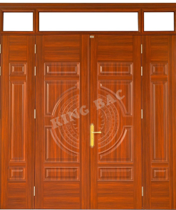 CỬA THÉP VÂN GỖ 4 CÁNH KING BAC 07