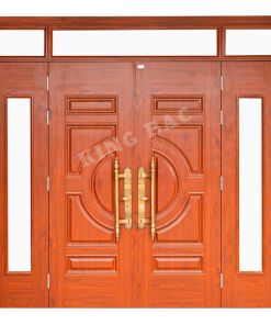 CỬA THÉP VÂN GỖ 4 CÁNH KING BAC 09