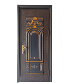 CỬA THÉP VÂN GỖ 1 CÁNH LUXURY 4